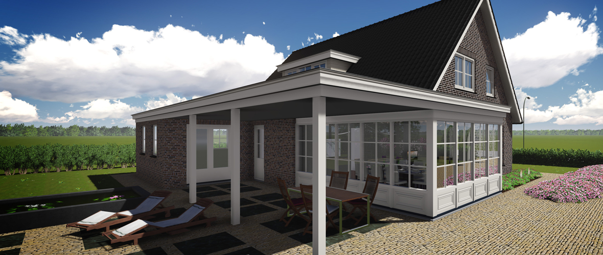 open vide woonkamer op de deel